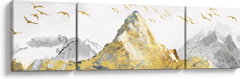 Obraz - Złota góra (170x50 cm)