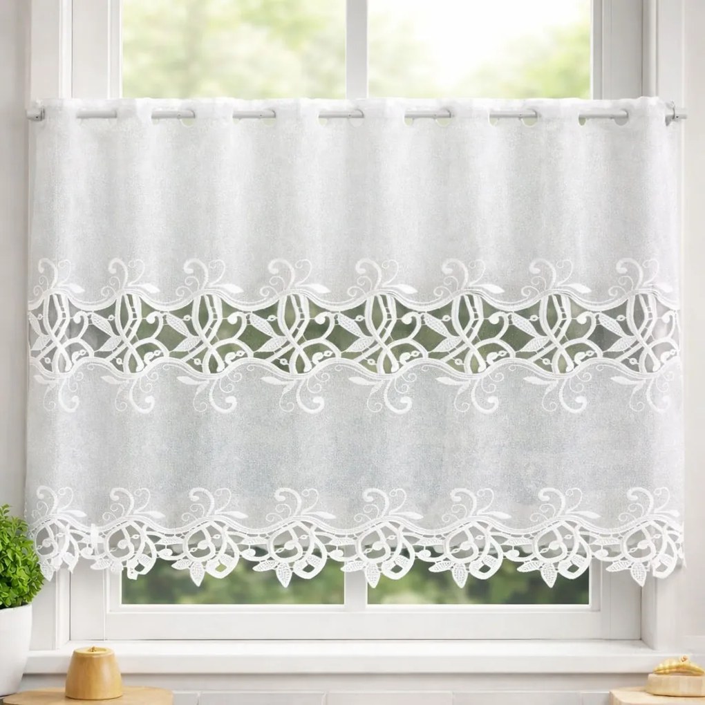 Zazdrostka na metry biała gipiurowa markizeta stylowa - wys. 70 cm