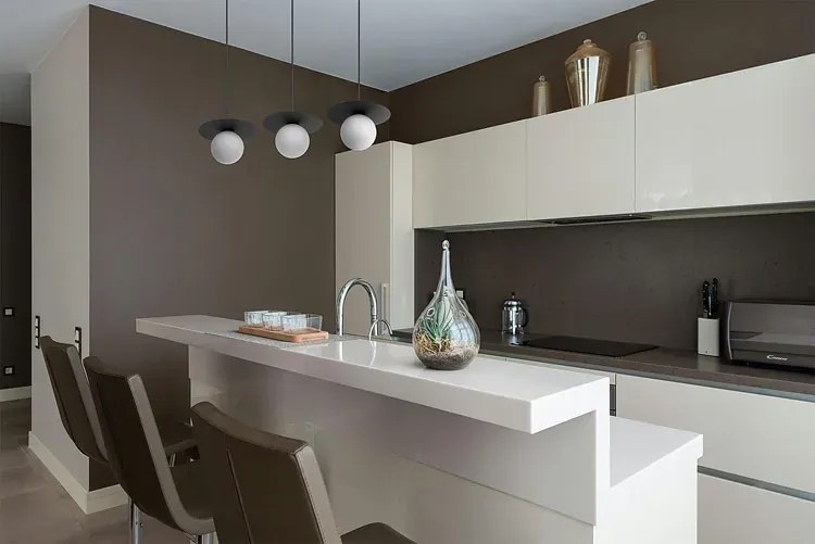 Czarna metalowa lampa wisząca ze szklanym kloszem - A679 P7-E39