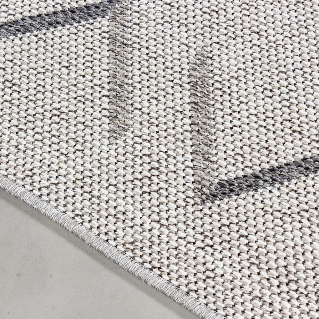 Dywan zewnętrzny Aruba Strzałki kremowo - szary 200 cm x 290 cm