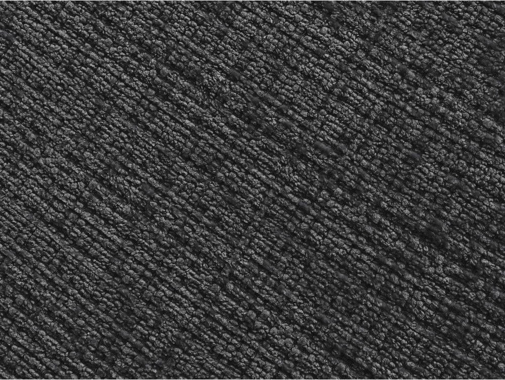 Czarna sofa z tkaniny szenilowej 276 cm Neil – Bobochic Paris