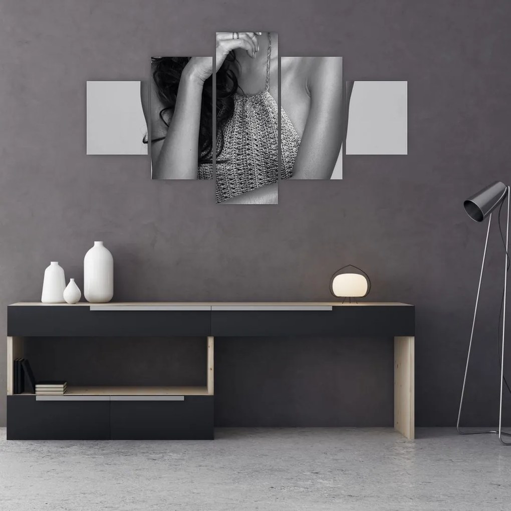 Obraz - Siedząca kobieta (125x70 cm)