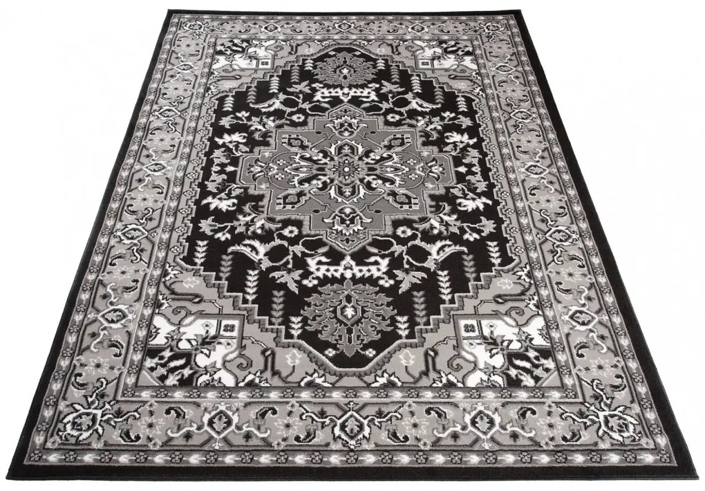 Czarny dywan vintage K4-D47