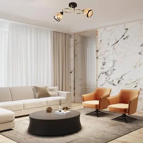 Podwójny żyrandol z ozdobnymi kryształkami - V186 W0-S09