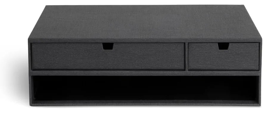 Kartonowy organizer na dokumenty z szufladką Ted Canvas Paper Laminate – Bigso