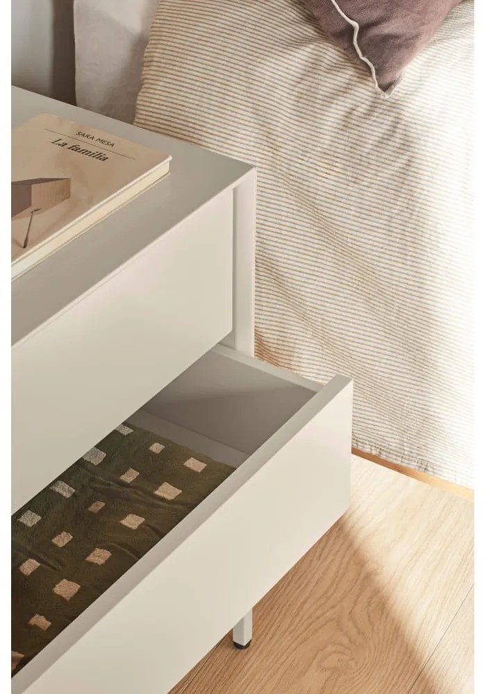 Kremowa szafka nocna Platt – Teulat