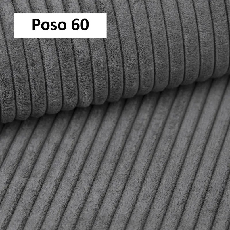 Narożnik wolnostojący CARL Prawy w tkaninie POSO 060