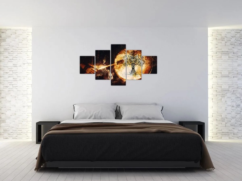 Obraz - Tajemnicze drzewo życia (125x70 cm)
