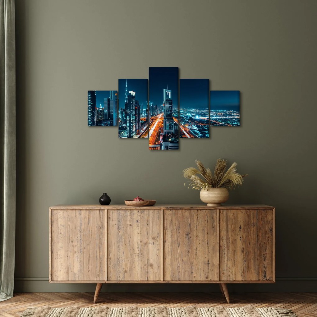 Obraz - Noc w Dubaju (125x70 cm)
