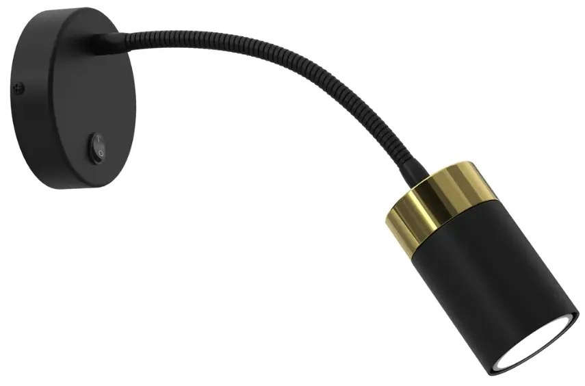 Czarno złoty metalowy kinkiet led - 4X K477 R6-R66