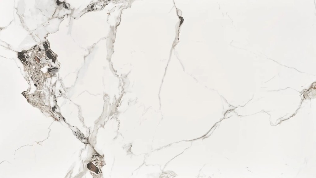 Stół z blatem ze spieku w efekcie marmuru Emilio 120 Halmar