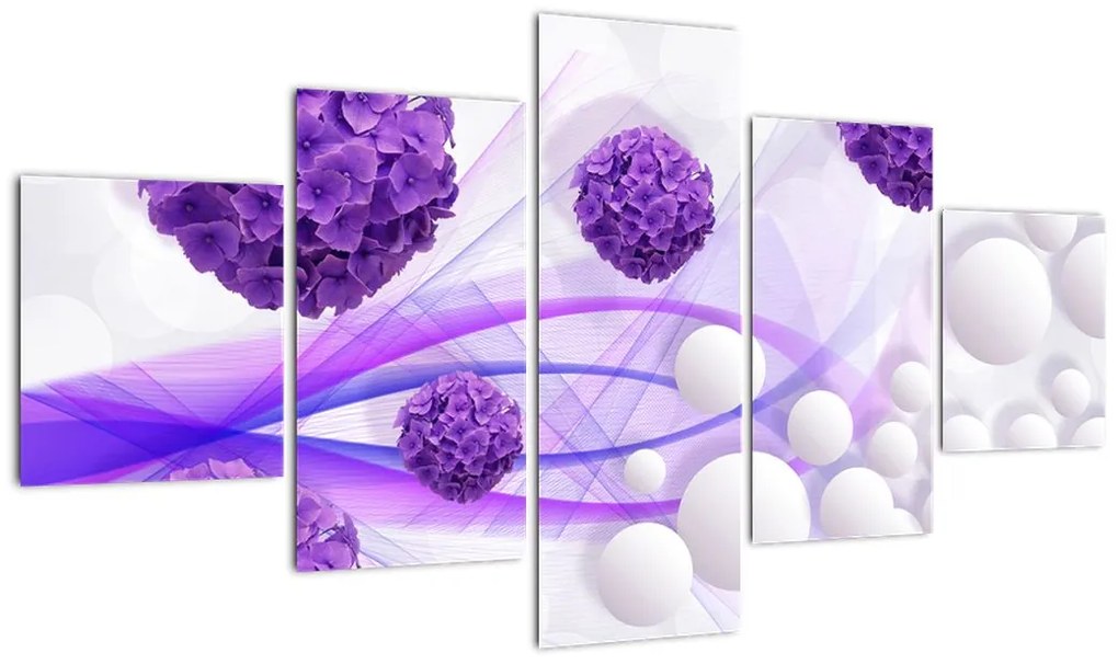 Zdjęcie - Kulki, kulki, kwiaty, ... (125x70 cm)