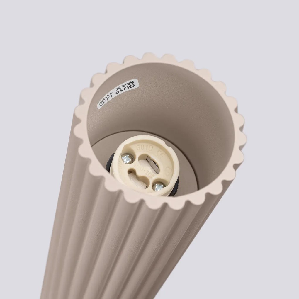 Plafon KARBON 60 taupe ryflowany SOLLUX  LIGHTING