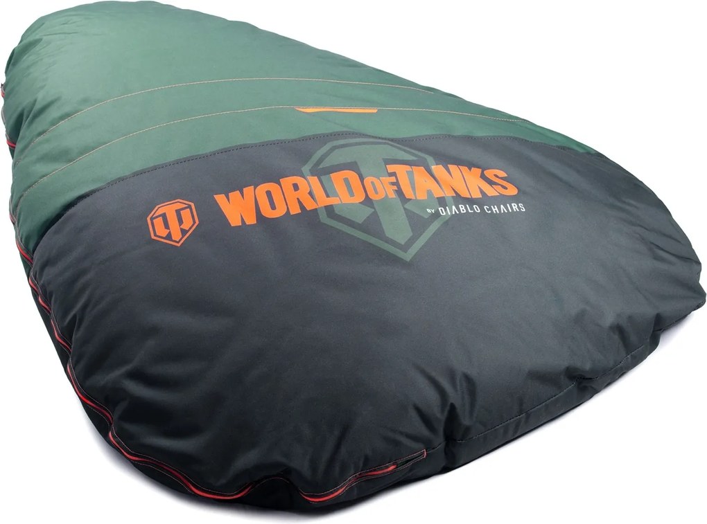 Duża pufa gamingowa do grania na konsoli Diablo World of Tanks