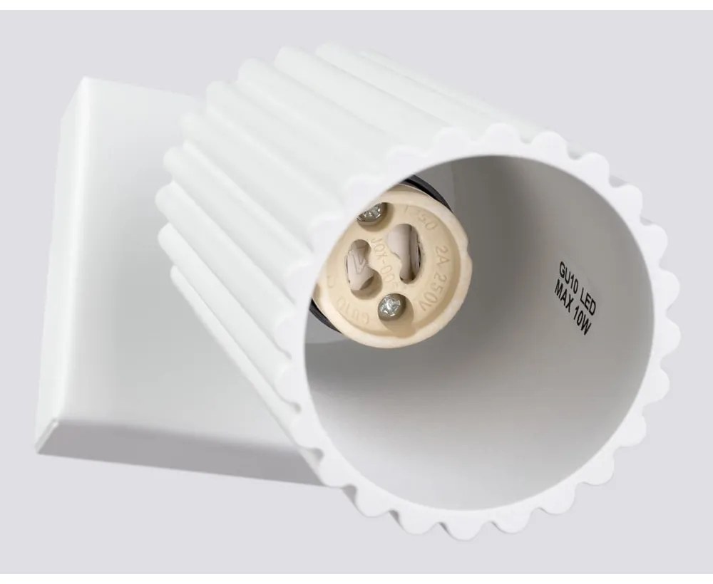 Biała lampa punktowa 8x16 cm Gleam – Sollux