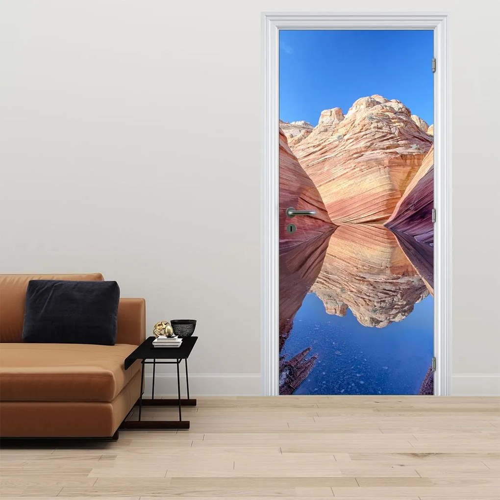 Tapeta na drzwi - fale Arizony (95x205cm)