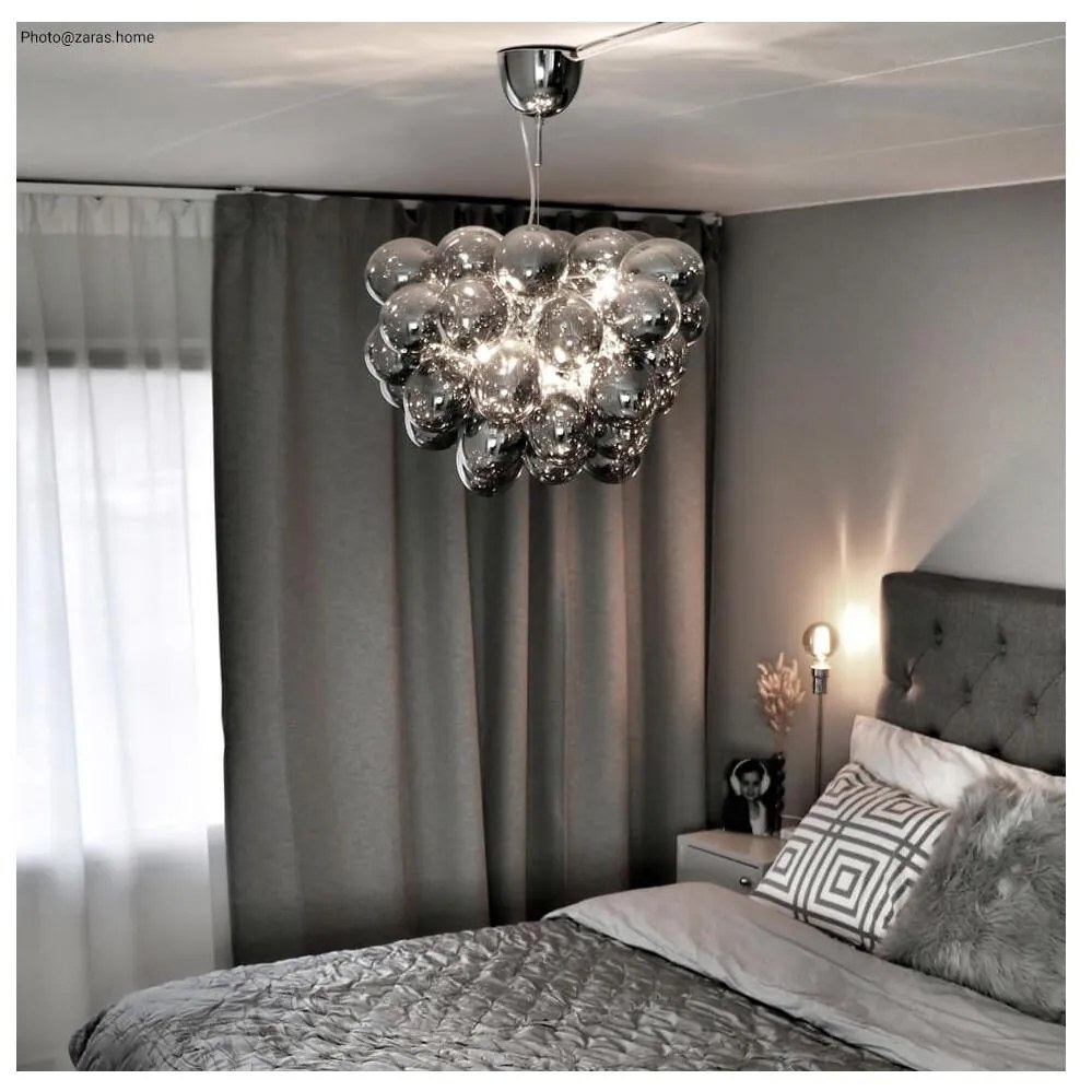 ByRydens 4200440-4505 - Żyrandol na lince GROSS 8xG9/4W/230V dymny/czarny