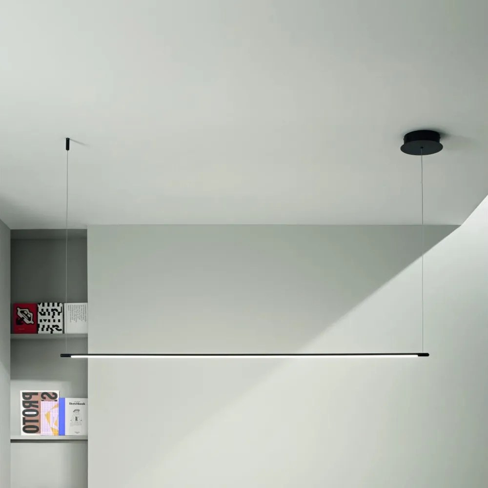 Ondaluce - Lampa wisząca LED ściemnialna na linkę GENIUS LED/28W/230V czarna