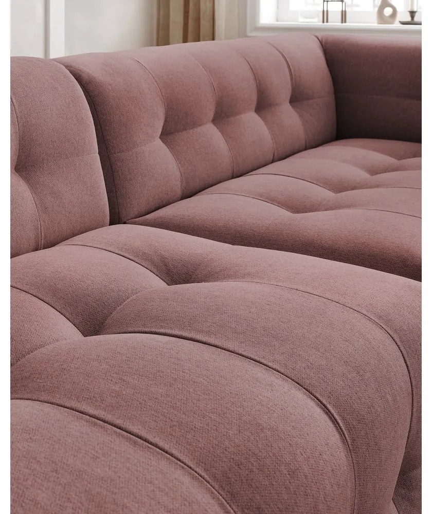 Ciemnoróżowa sofa 324 cm Kleber – Bobochic Paris