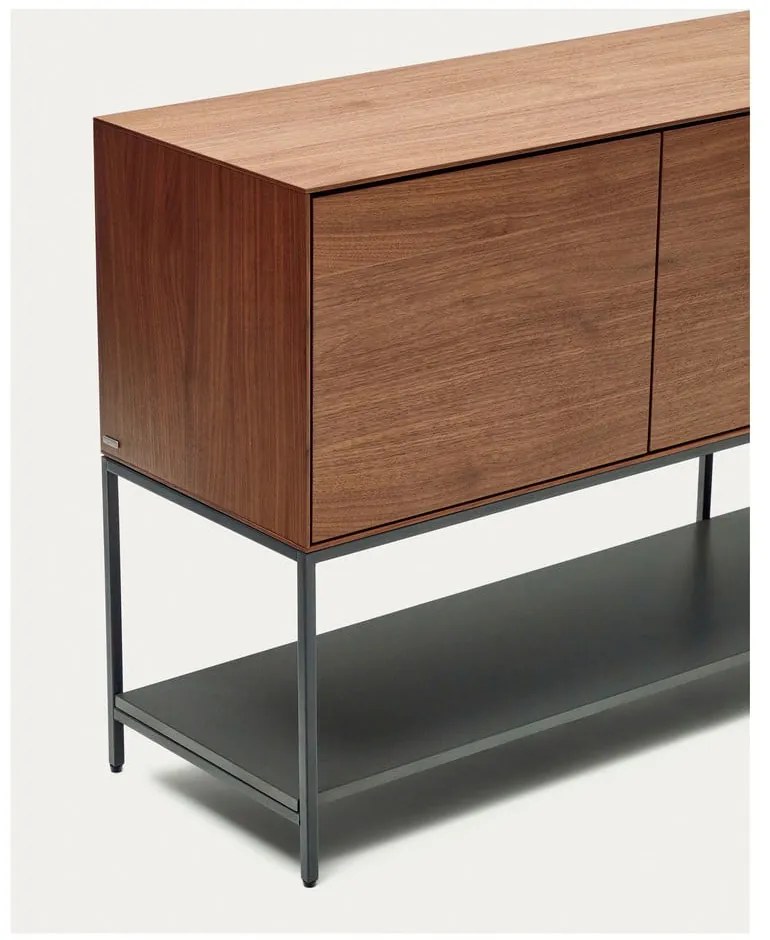 Niska komoda w dekorze orzecha 97,5x80 cm Vedrana – Kave Home