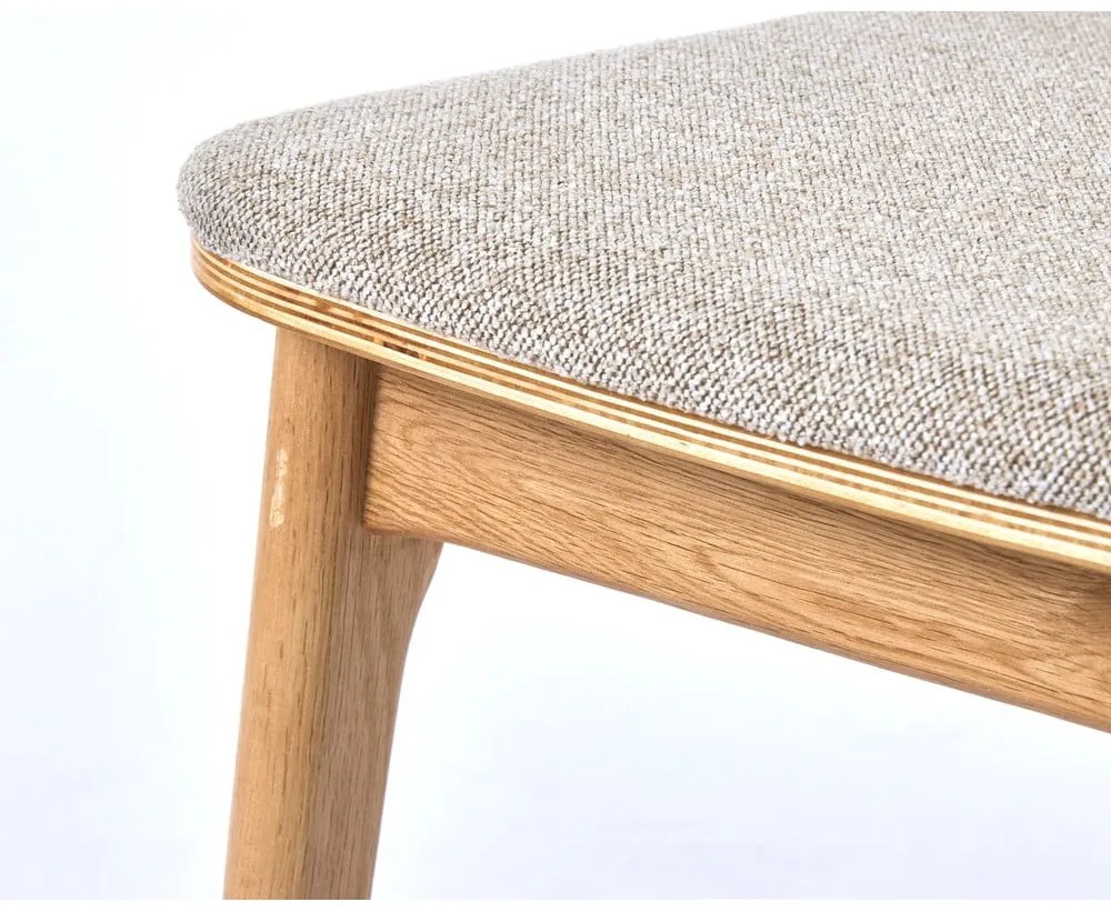 Beżowo-naturalne krzesło Livo – Unique Furniture