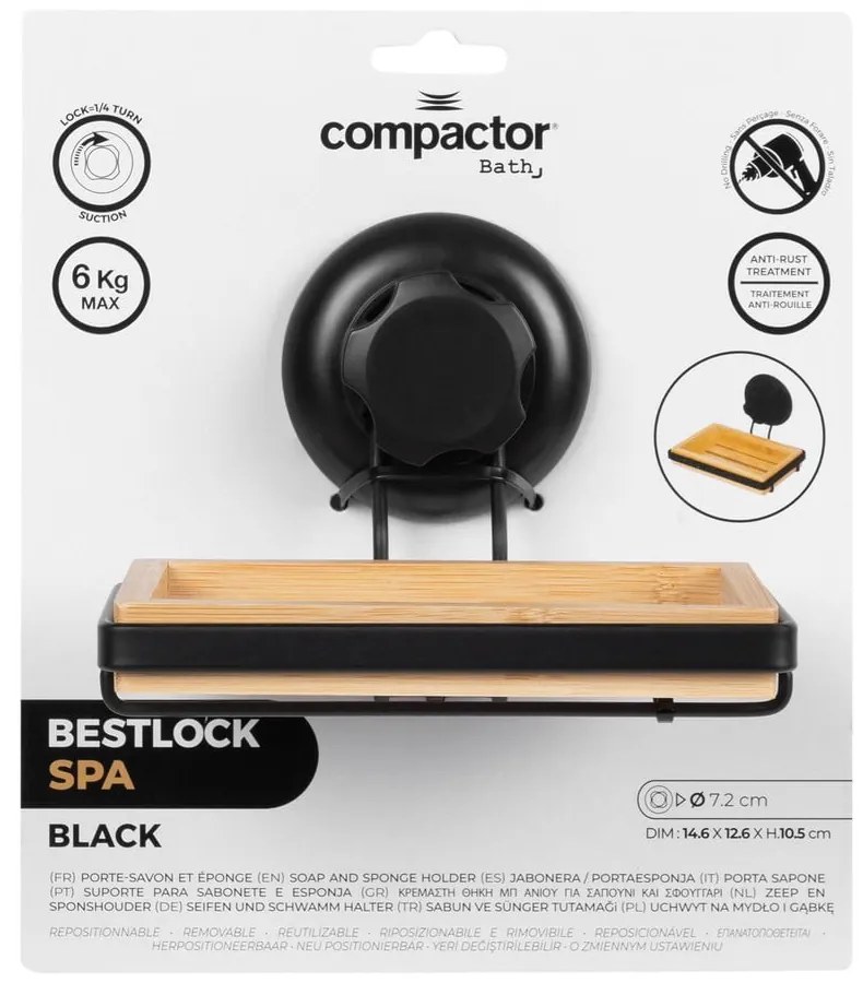 Bambusowa samoprzyczepna mydelniczka Compactor Bestlock SPA