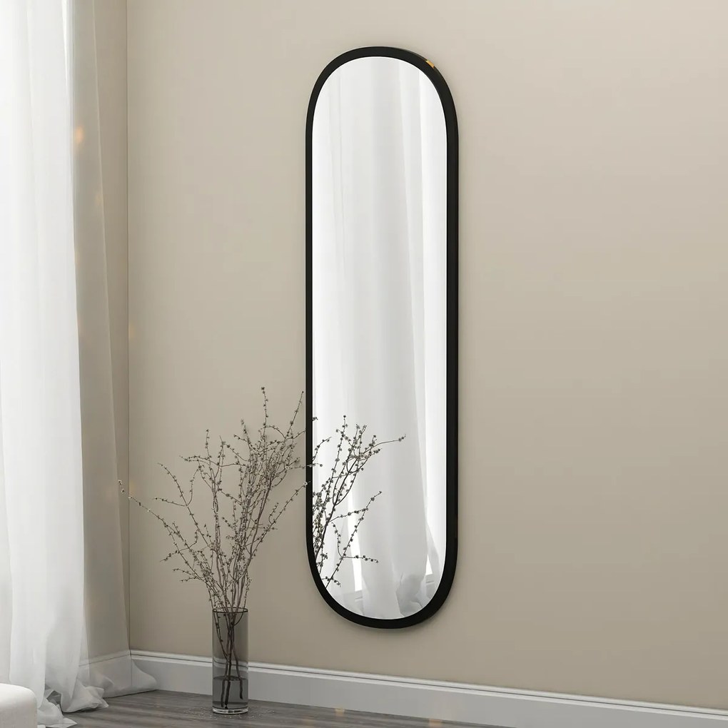 Lustro Magnum Black 40 x 120 cm