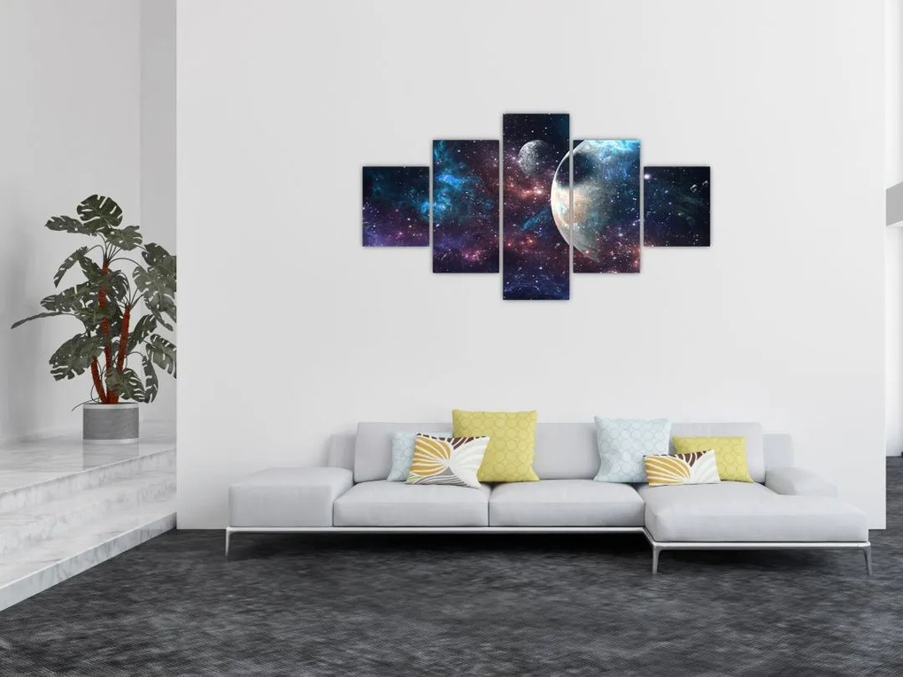Obraz kosmosu (125x70 cm)