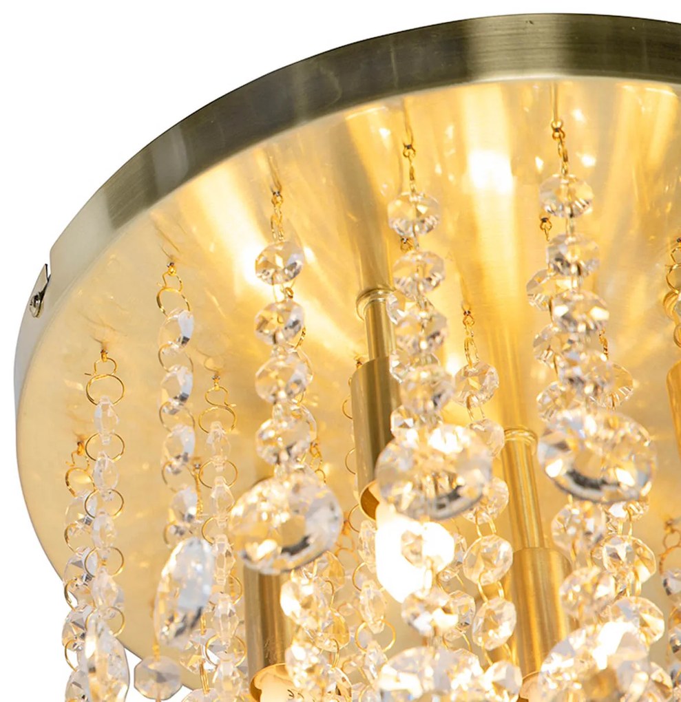 Inteligentna lampa sufitowa złota ze szkłem w tym 6 Wi-Fi G9 - Medusa ArtDeco Oswietlenie wewnetrzne