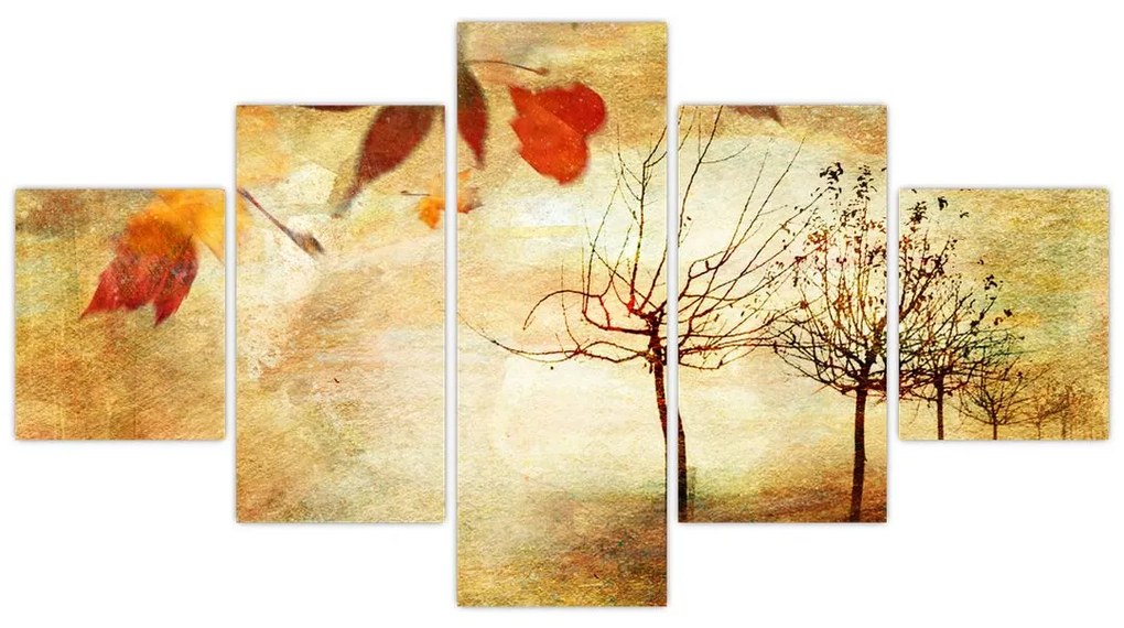 Obraz - Jesienny nastrój (125x70 cm)