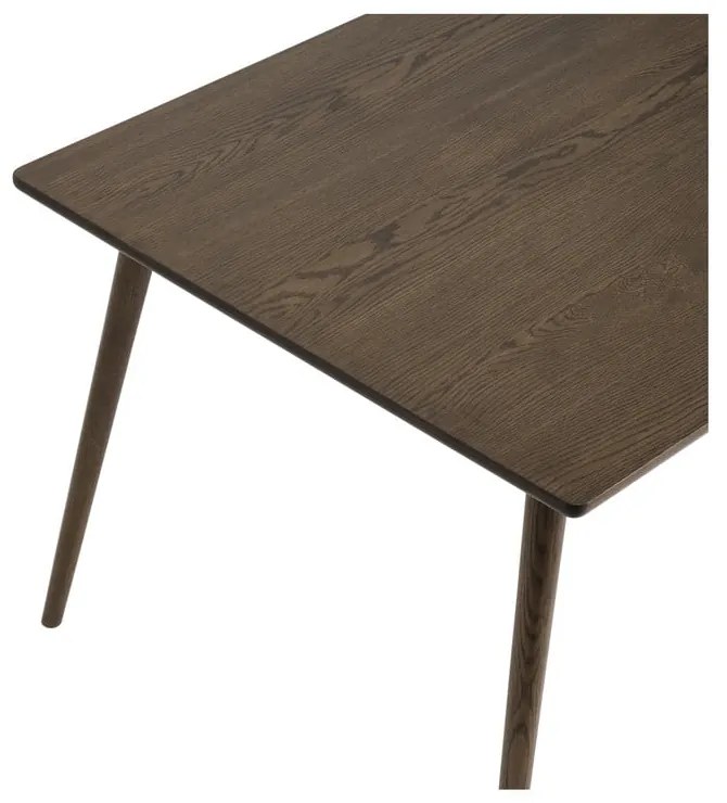 Brązowy rozkładany stół z blatem w dekorze dębu 190x90 cm Barrali – Unique Furniture