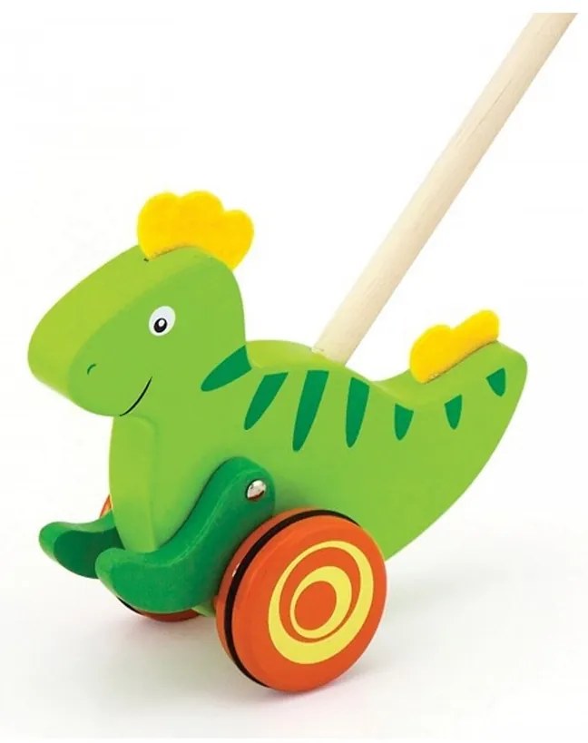 Viga toys drewniany pchacz dinozaur