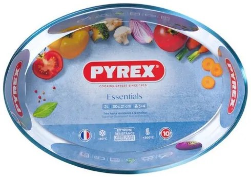 Pyrex Szklana zapiekanka owalna 2,2 l, 30 x 21 x 6cm