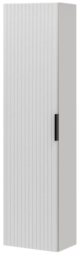 Szafka łazienkowa wisząca słupek biały mat 35 x 25 x 140 cm ASTROS White