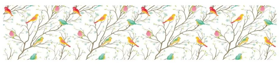 Naklejka na okno 200x40 cm Birds in the Forest – Ambiance