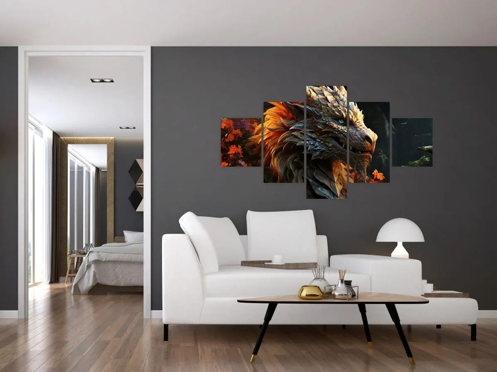 Obraz - Smok (125x70 cm)
