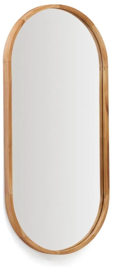 Lustro z drewnianą ramą ścienne 45x95 cm Magda – Kave Home