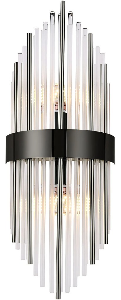 KINKIET ŚCIENNY APP1760-1W Czarny/Szary