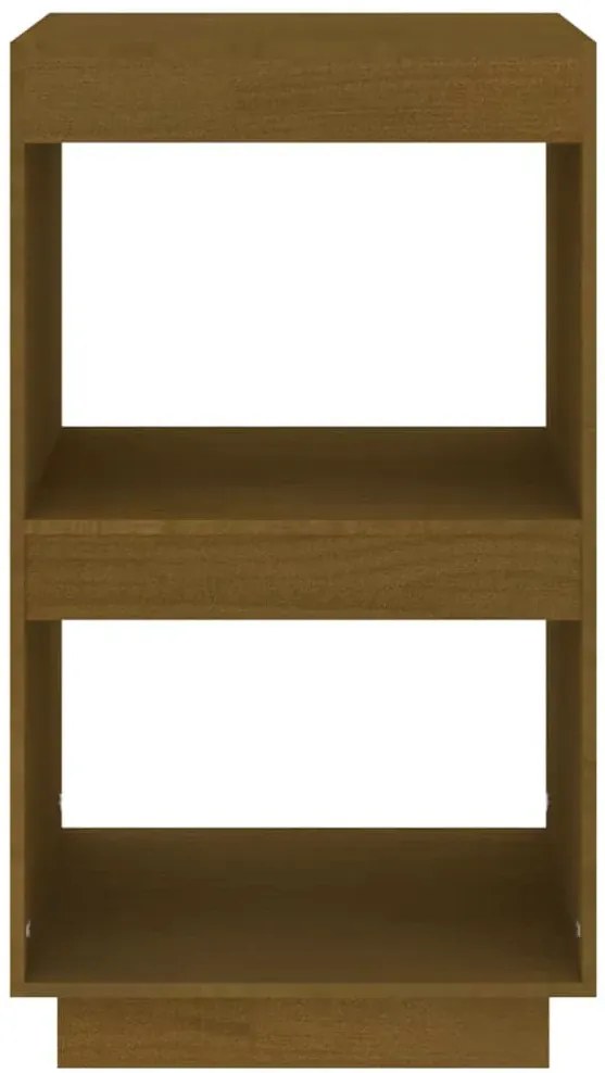 Minimalistyczny drewniany regał miodowy brąz G2-B10