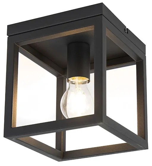 Inteligentna lampa sufitowa w stylu industrialnym czarna z WiFi A60 - CagePrzemysłowy Oswietlenie wewnetrzne