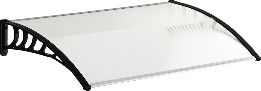 Outsunny Daszek Ochronny, UV-Odporny, Wodoodporny, 89x122x24cm, Biały