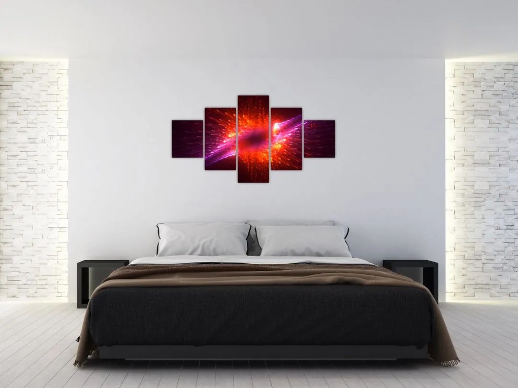 Obraz współczesnej ciernistej abstrakcji (125x70 cm)