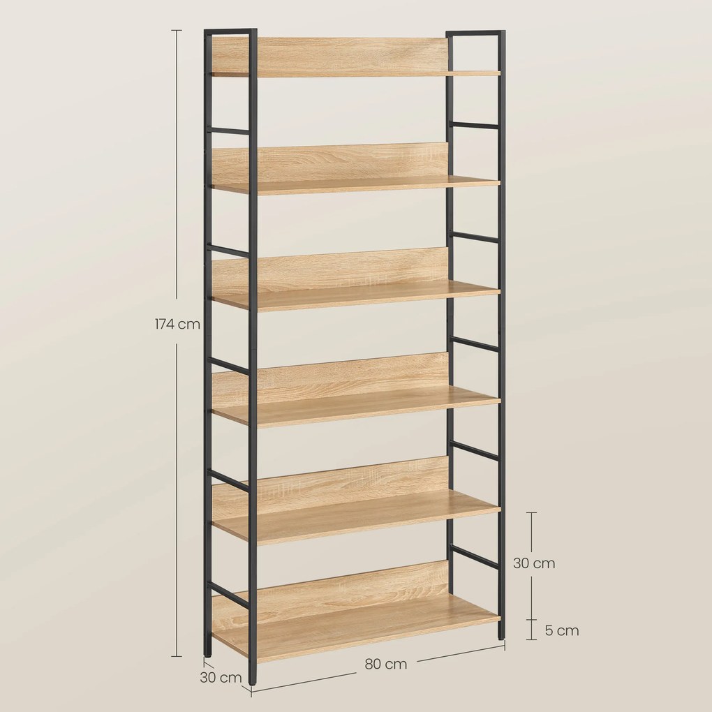 Regał na książki, dokumenty - sonoma - LLS176B11
