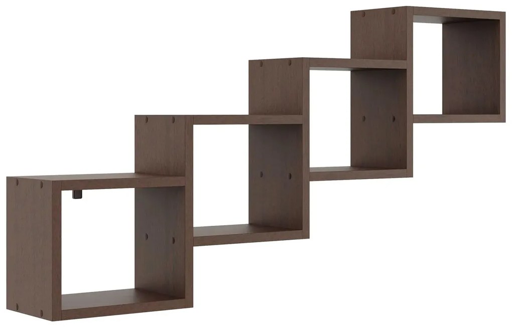 Minimalistyczna półka wisząca wenge - Megi