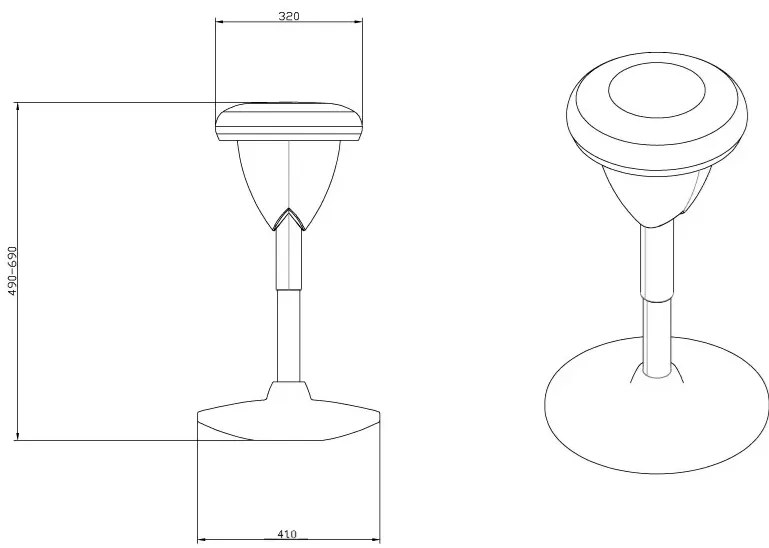 Fotel medyczny RAMON, czarny