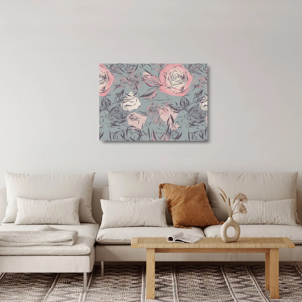 Obraz na szkle - Róża (70x50 cm)