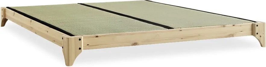 Łóżko dwuosobowe z drewna sosnowego ze stelażem 140x200 cm Elan – Karup Design