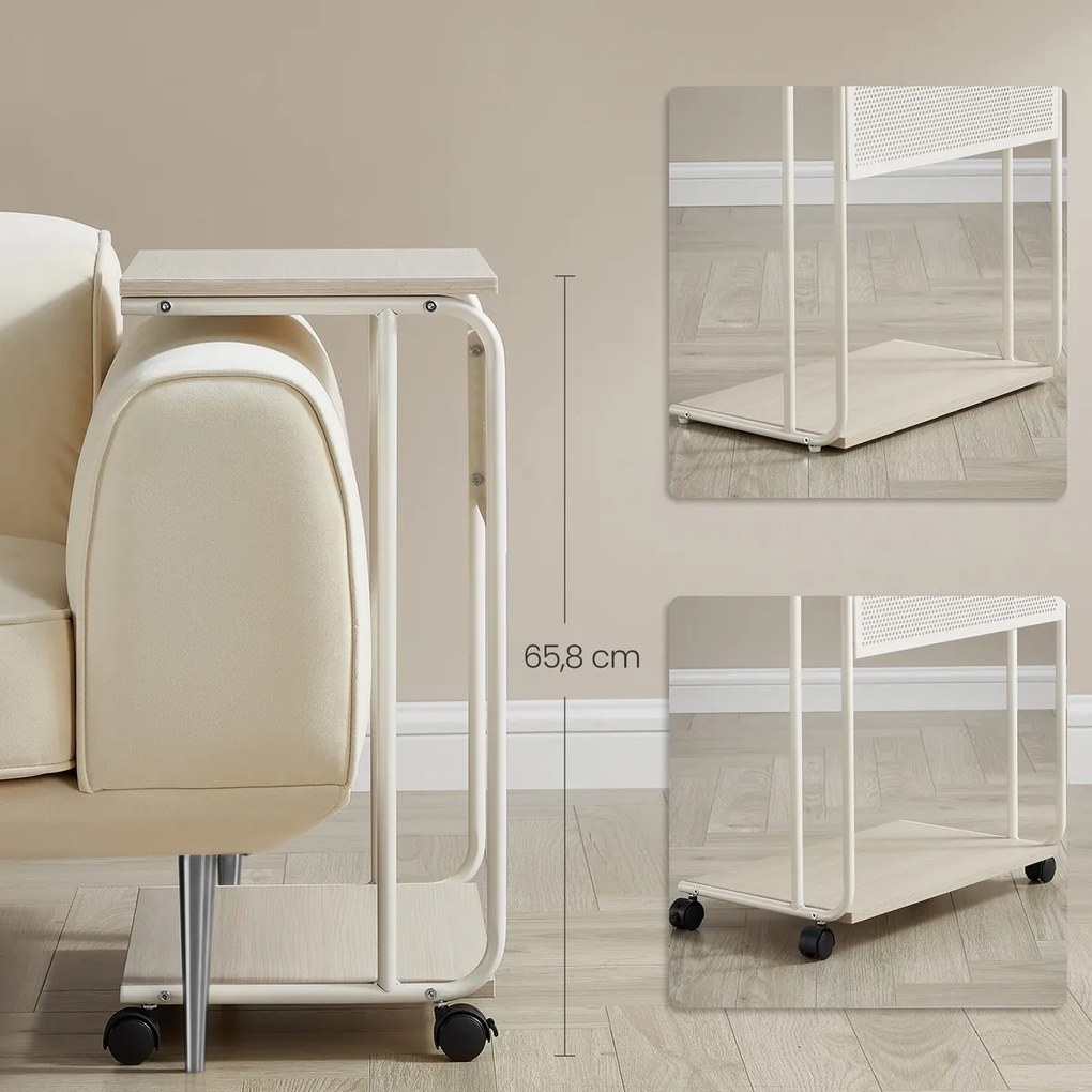 Stolik pomocniczy E1012 CRM, kremowy