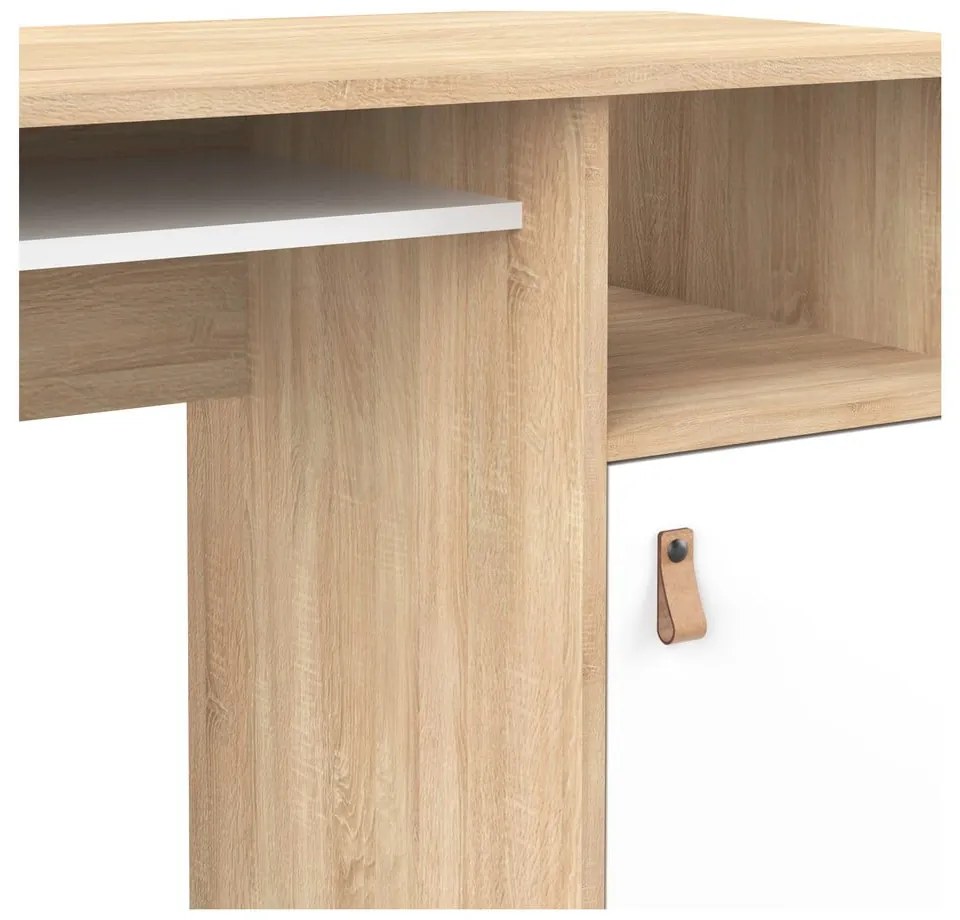 Biurko z blatem w dekorze dębu 50x115 cm Oxford – TemaHome
