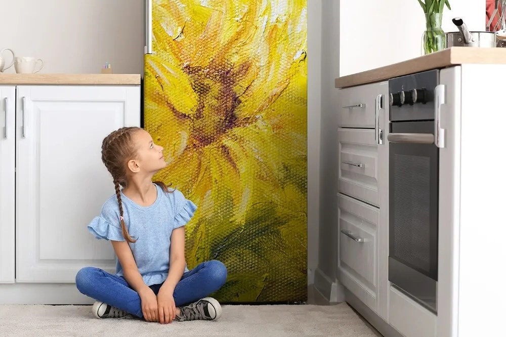 Osłona dekoracyjna na lodówkę Słoneczniki